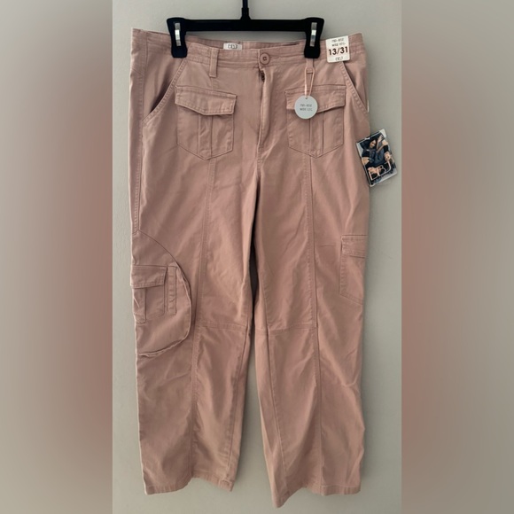 Pink cargo pants Size 13 and length 31" - Picture 4 of 8